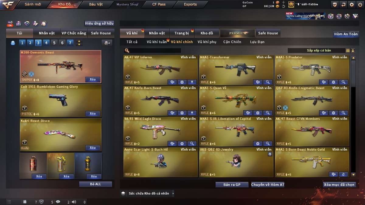 shop acc cf uy tin gia re